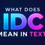 What Do IDC Mean in Text?