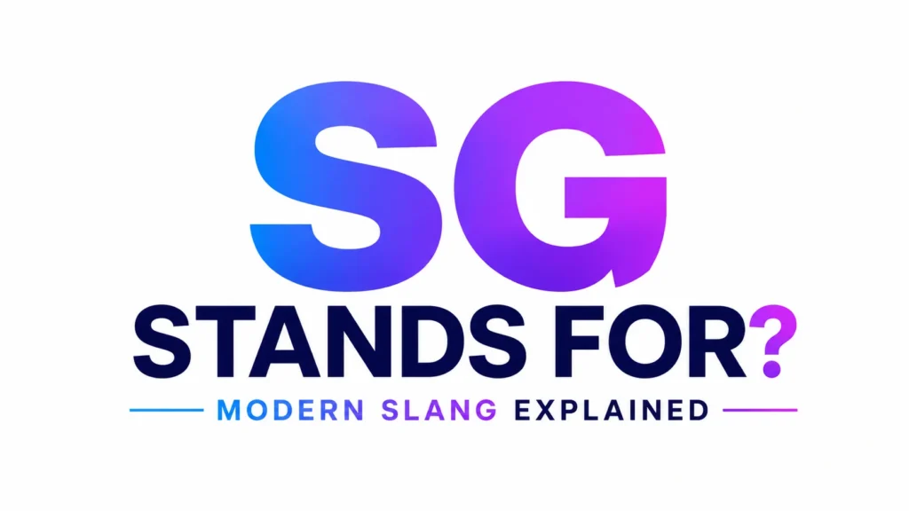 SG Stands For